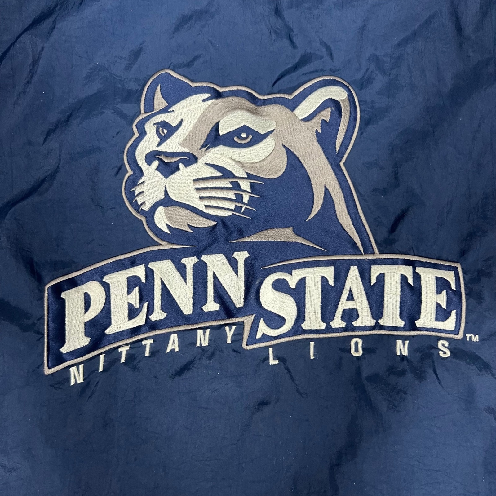 Vintage 80s Penn State Nittany Lions Starter Jacket Men Xl Navy Blue Embroidered